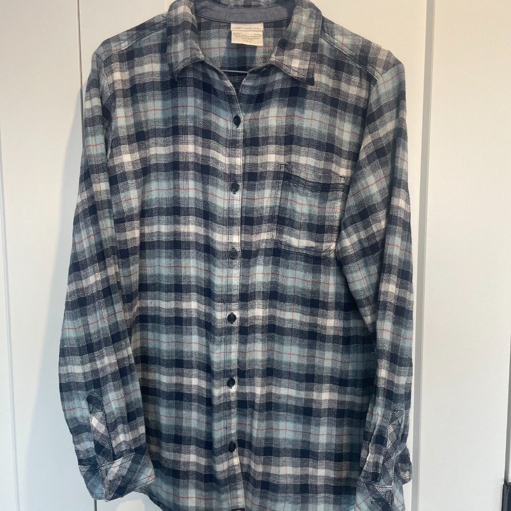 Dickies 'Crafted For Women" Blue Plaid Shirt